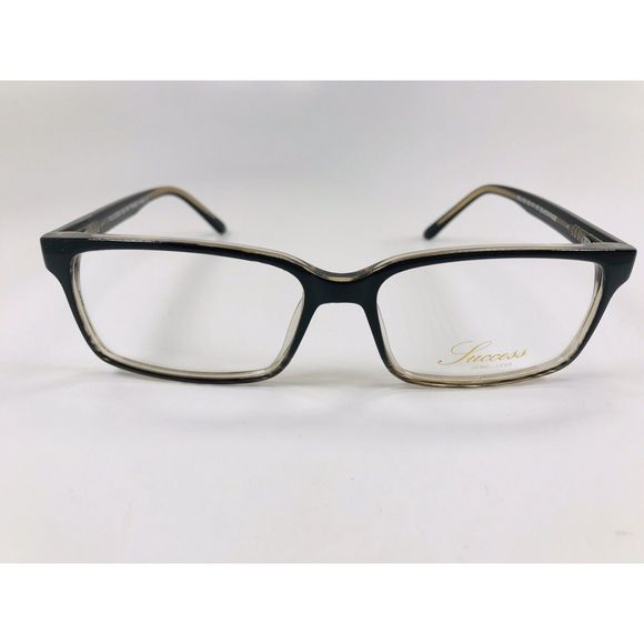 New Designer Inspired SUCCESS SS-108 Black Fade Eyeglasses 55mm with Case - Picture 3 of 10